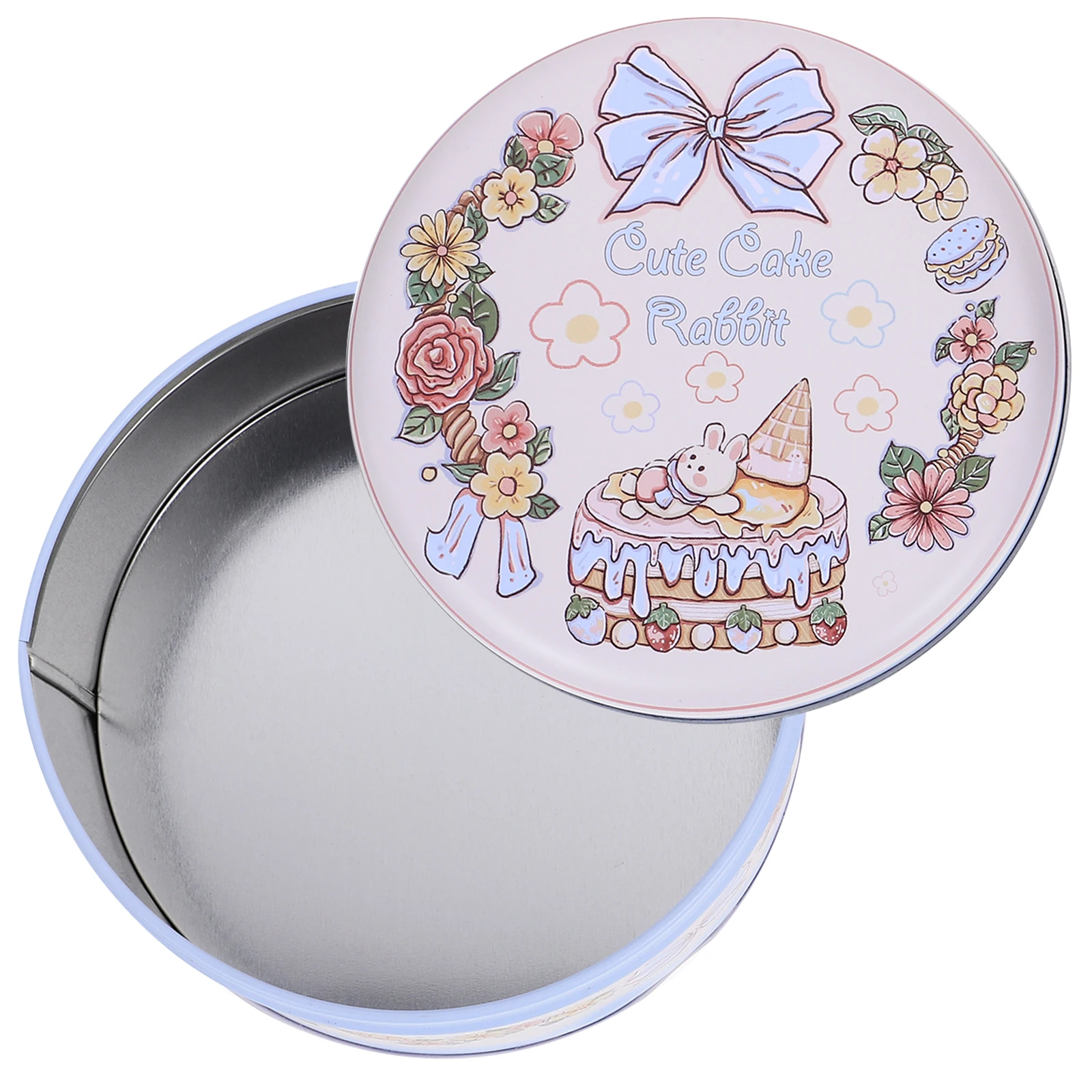 

Gift Packaging Iron Box Cupcake Tin Cookie Round Tinplate Holiday Supplies Sugar Case Sturdy Material Safe Food Storage