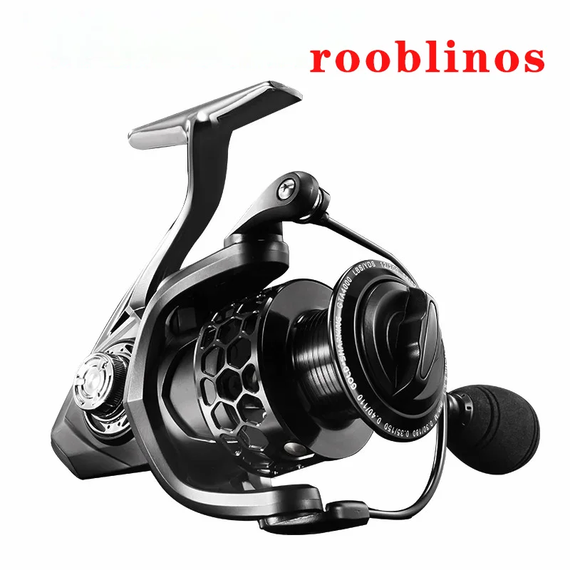 Rooblinos GTA Double Spool Spinning Fishing Reel 1000-7000 All Metal 14+1 BB 5.5:1 Saltwater Corrosion Preventive Fishing Reel