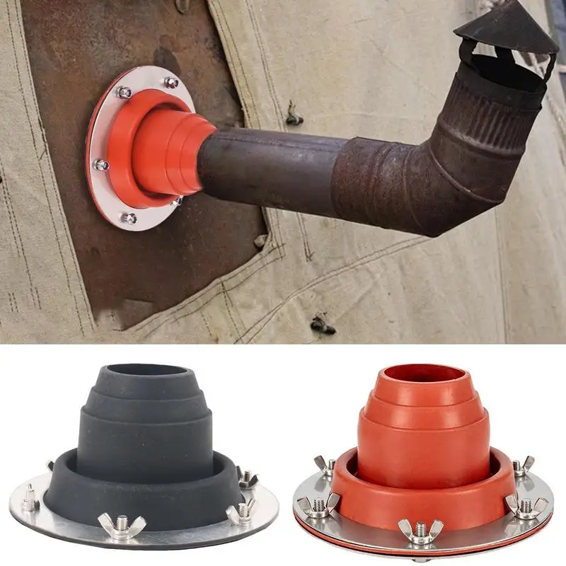 Firewood Furnace Chimney pipe Vent Flexible Roof Jack Pipe Boot Anti Scald High Firepower Portable Cassette Furnace Outdoor