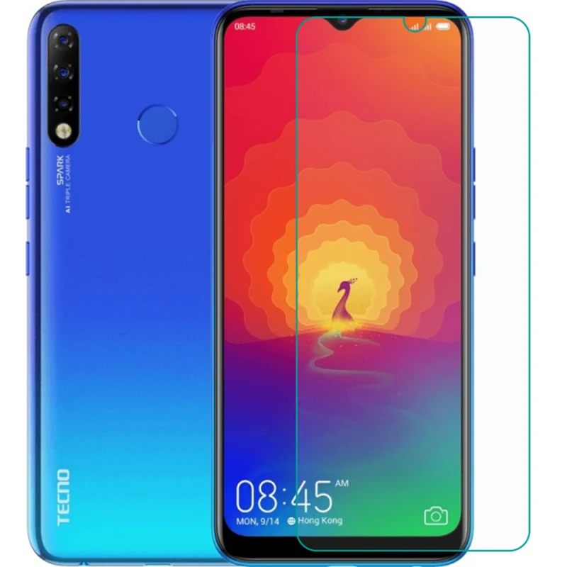 Tempered Glass For Tecno Camon 12 15 Air Pro 16 S Pouvoir 4 Spark 3 5 6 Go POP 11 11S Protective Film Screen Protector