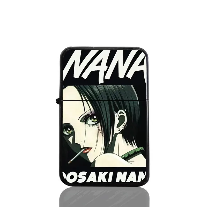 Osaki Nana Chaotu Lighter NANA Kerosene Windproof Metal Kerosene Lighter Creative Kerosene Machine Birthday Gift Comic