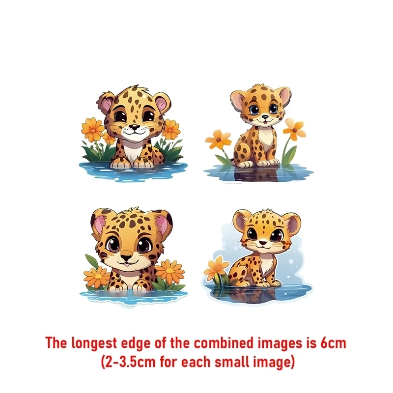 Eenhoorn Tijger Prinses warmteoverdracht Hot stamping ijzer afdrukken vinyl stickers T-shirt stickers DIYToy pop kleding decoratie