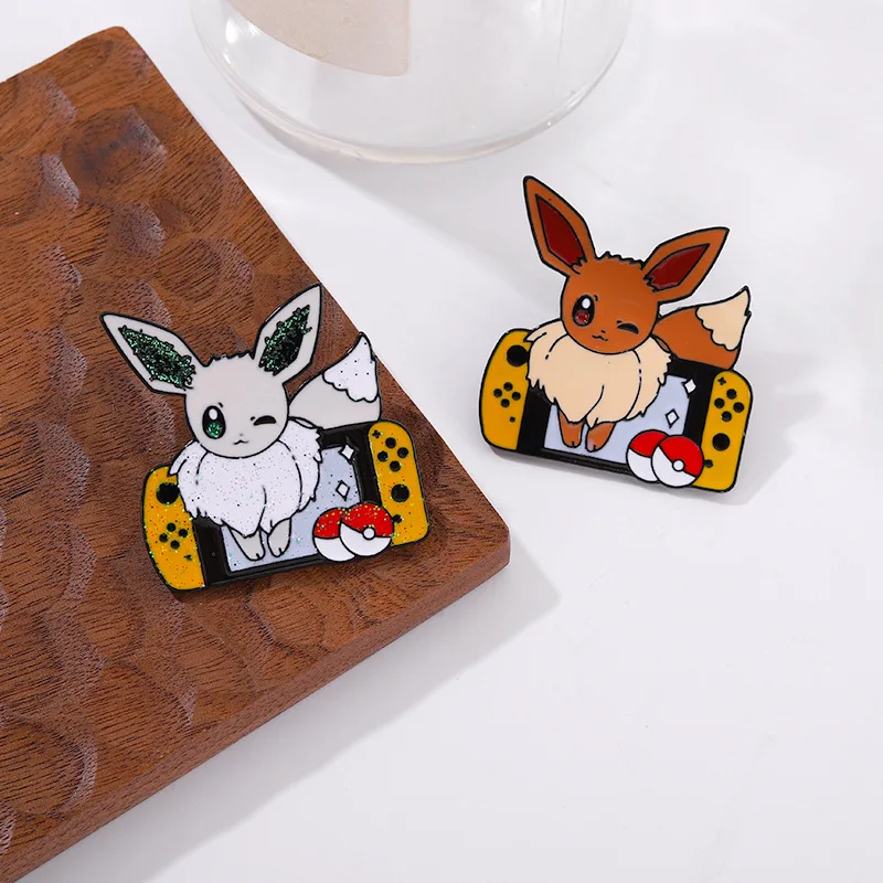 Animal Brooch Cartoon Cute Game Machine Metal Badge Small Gift Wholesale Lapel Pins for Backpacks Backpack Accessories Cap Pin