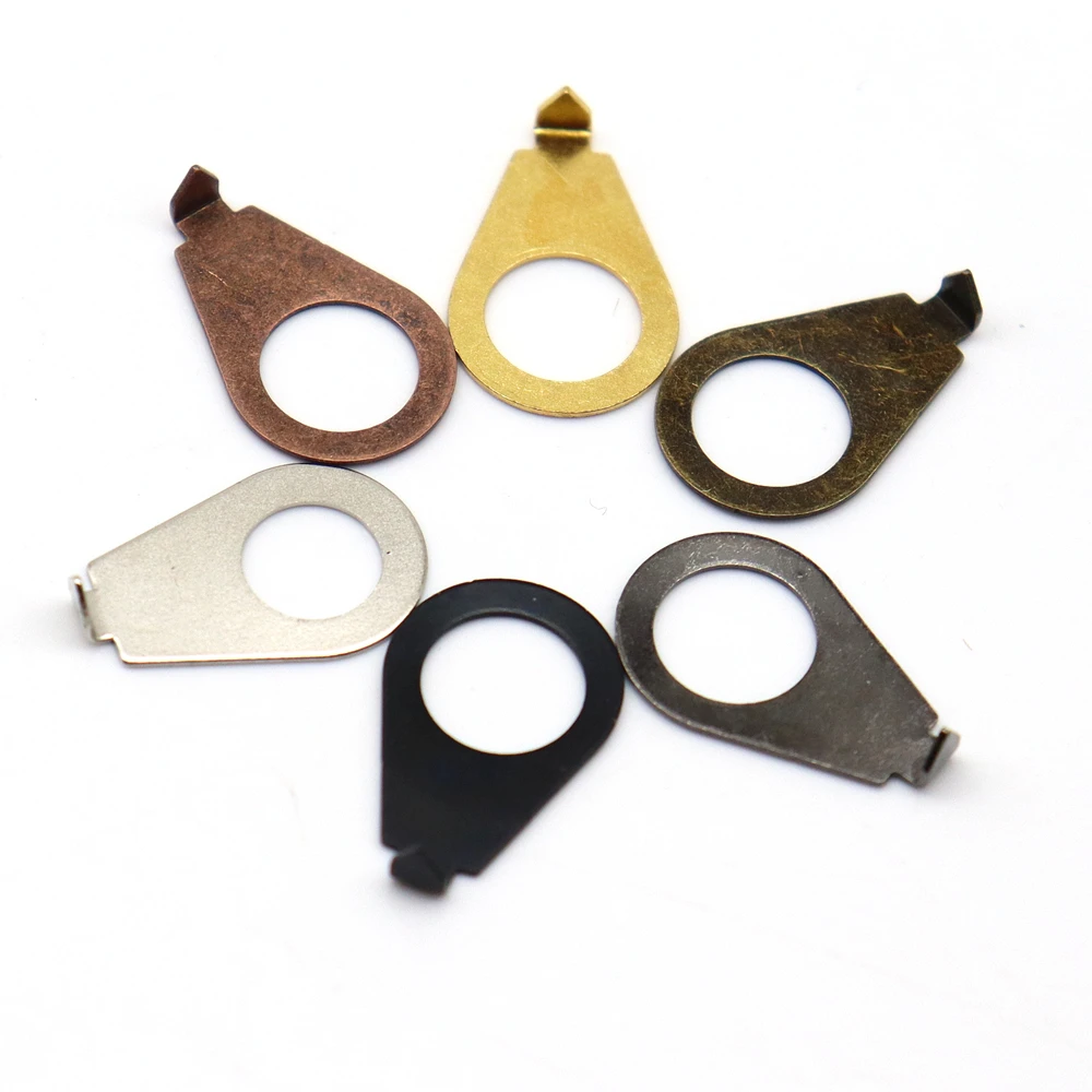 

4pcs Guitar Knobs Pointer Plates, 3/8" Electric Guitar Control Knob Position Pointers, 9.7mm Diameter Washers for LP Guitar Part