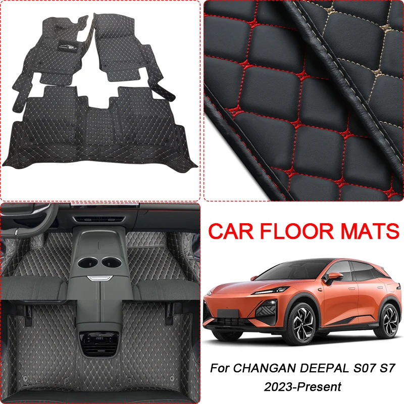 

Car Floor Mat 3D Full Surround For CHANGAN DEEPAL S07 S7 2023-2025 Protect Liner Foot Pad Carpet PU Leather Waterproof Accessory