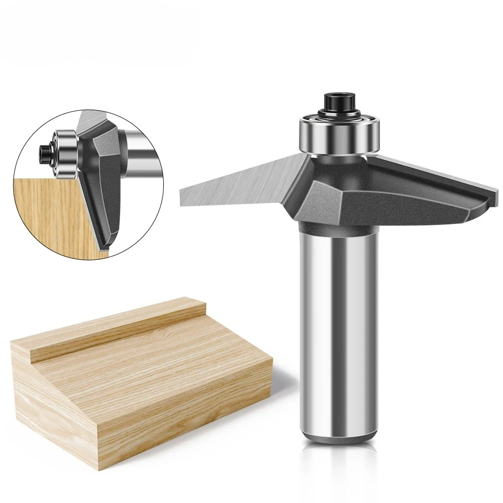 15 degree  Chamfer Edge Forming Router Bit 12mm 1/2inch Shank Bevel Flush Trim Bit Woodworking Milling Cutter Bits