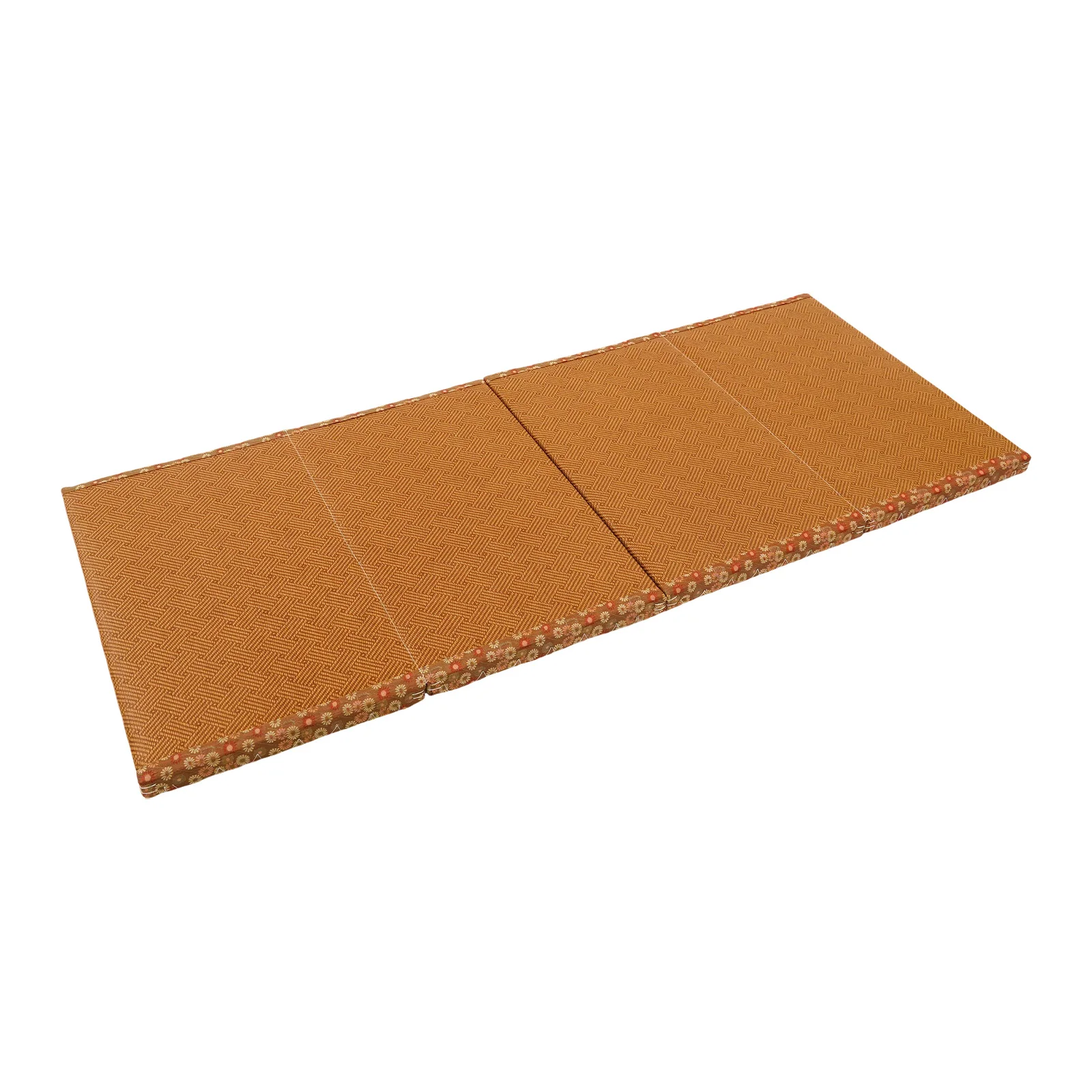 Foldable Tatami Floor Mat 31.5*74.8*1.97in Japanese Tatami Mat, Foldable Tatami Coconut Palm Floor Mat, Rattan Mat, 3E Coconut Coir, Foldable, Portable, Cool, Breathable, Lightweight, Multi-Functional, for Guest Bed, Dorm, Camping, Office Nap