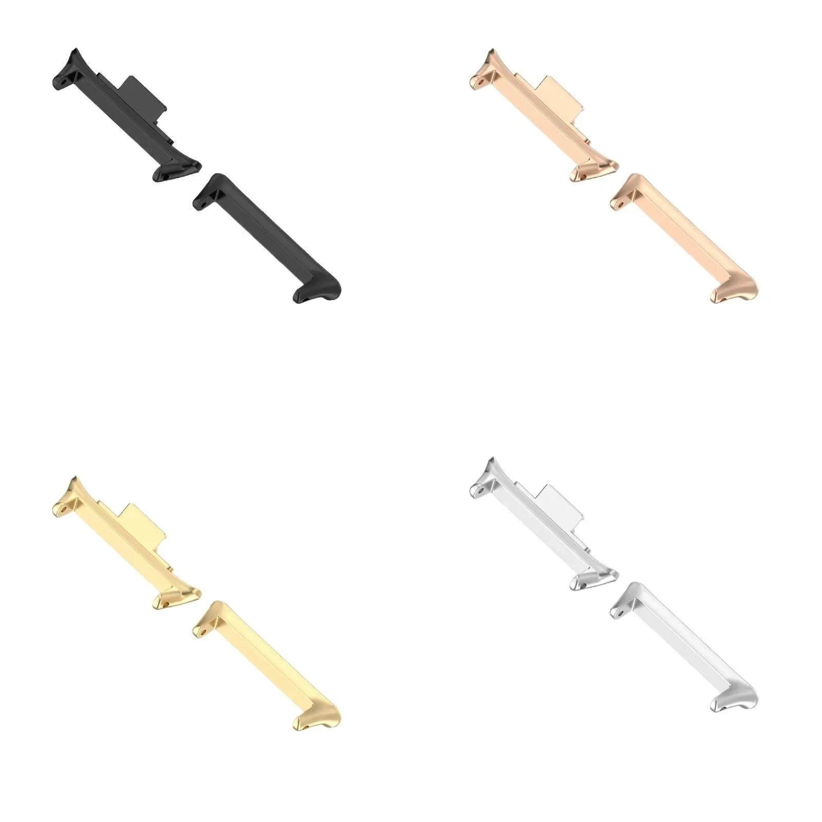 For Xiaomi Mi Band 9 8 Pro Redmi Watch 4 Adapter 20mm 22mm Connector Watchband Strap Metal Alloy Bracelet Accessories TMOWUK