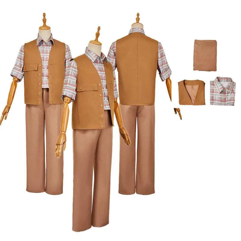 

Dr. Henry Loomis Cosplay Costume World Rebirth 2025 Fantasia Adult Men Shirt Vest Pants Outfits Halloween Carnival Party Suit