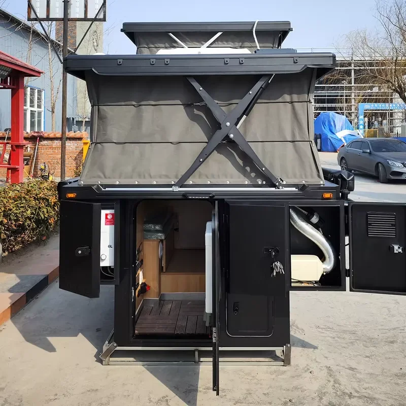 Mobile Motorhome Caravan Trailers With Toilet Camper Mini Camper Off Road Travel Camper RV Trailer