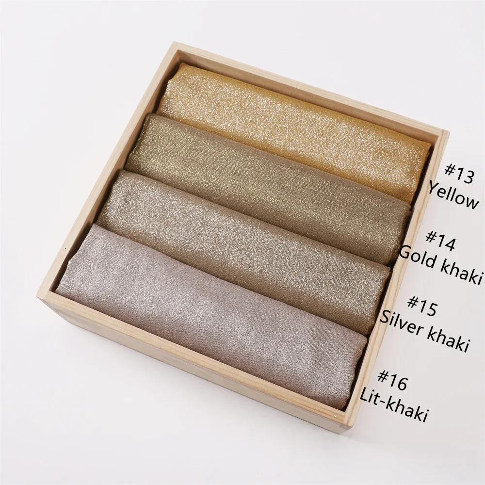 새로운 패션 글리터 히잡 코튼 스카프 랩 가을 헤드스카프 숄 무슬림 스카프 여성용 쉬머 프린지 스카프 인스턴트 히잡