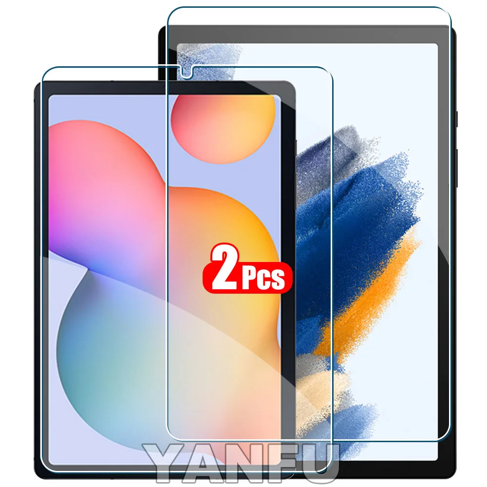 

2PCS Tempered Glass Screen Protector for Samsung Galaxy Tab S8 Ultra Plus S6 Lite S7 Fe A7 Lite A8 S9 A9 Tablet Accessories Film
