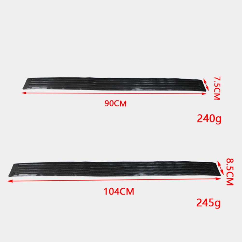 

1Pcs 104Cm Car Rear Protective Strip Universal Bumper Trim Crash Resistant Soft Yet Strong Trunk Guard for Vehicle Exterior