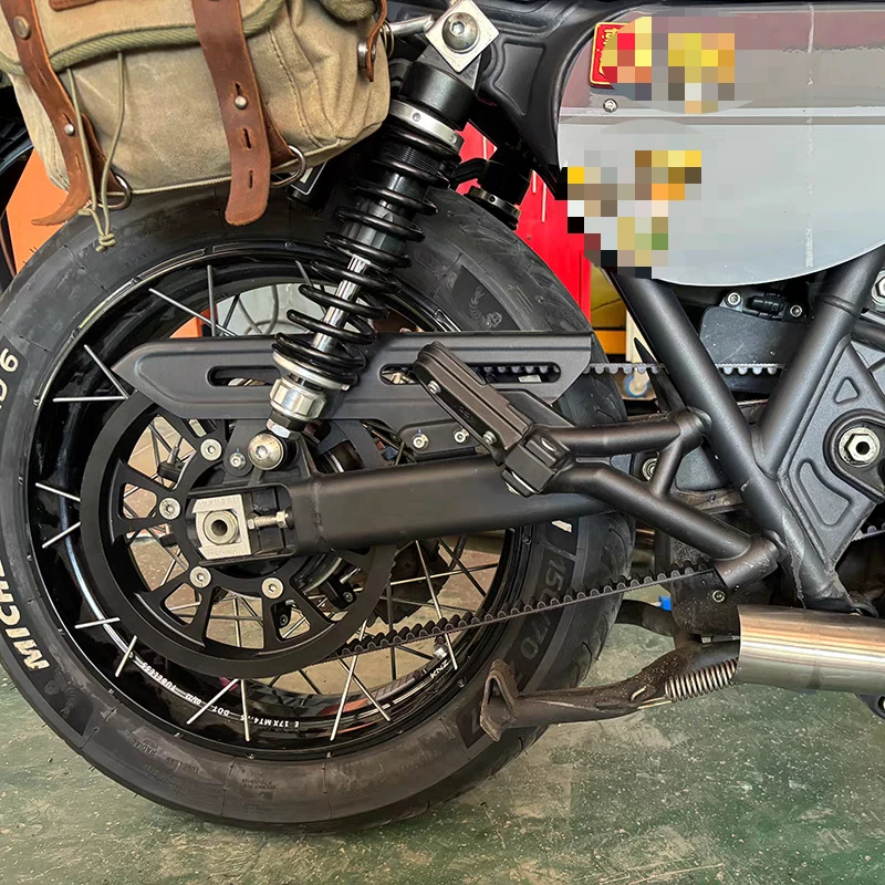 For GAOKIN GK1200 chain change to belt drive kit Gates Carbon Fiber Belt  lossless modification Motorcycle retro modification
