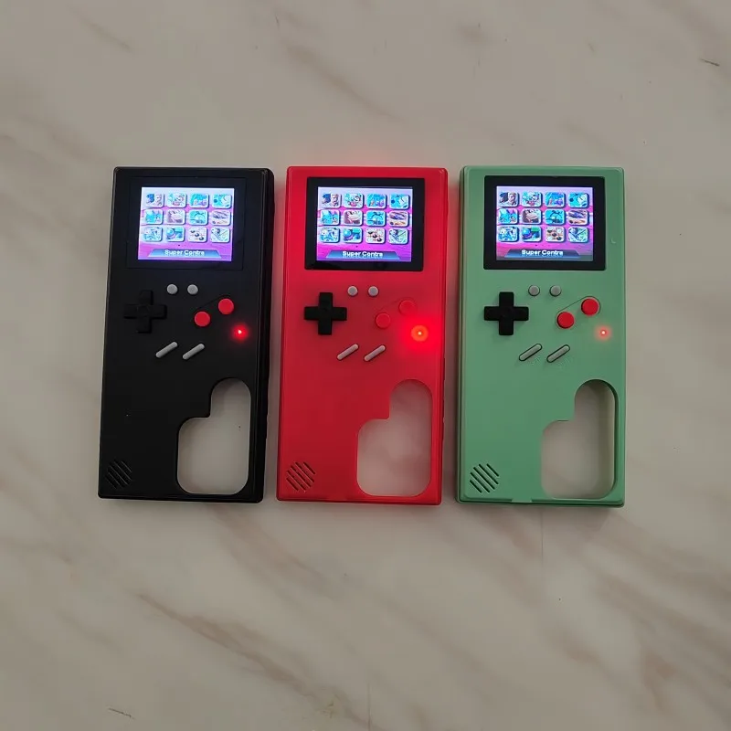 36 Classic Color Display Game Playable Gameboy Case per Samsung Galaxy S23 S22 S21 Ultra Plus Cover per telefono con protezione retrò