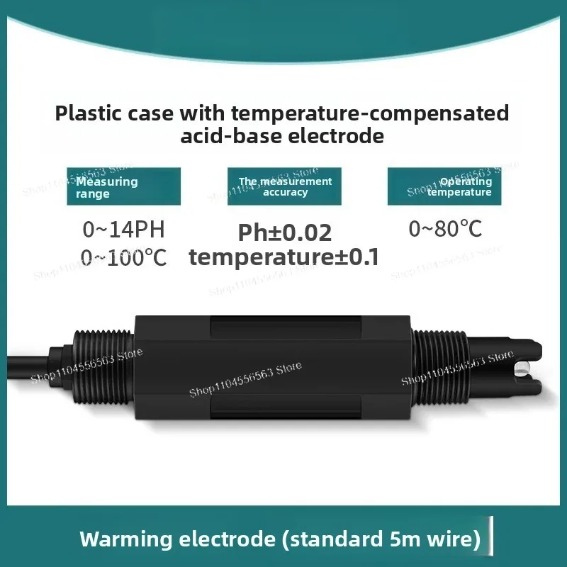 

PH probe Industrial online PH with temperature measurement sensor D-6613 acid and alkali detection sewage