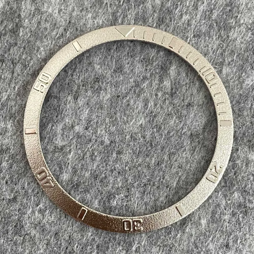 36.5mm Steel Watch Bezel Retro Electroplating Embossed Watch Ring Watch Accessories Outer Diameter 36.5mm Inner Diameter 30.6mm