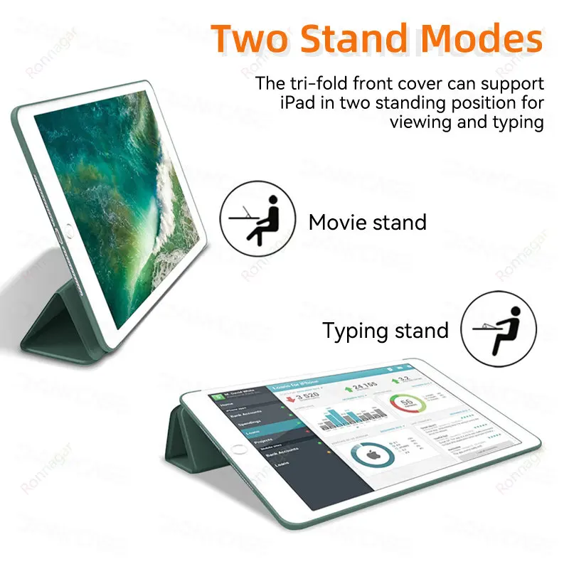 For iPad 6th Generation/ iPad 5th Gen 9.7 inch IPad Air 1 2 Case for IPad 9.7 2017 2018 ipad Air 5 Air 4 2022 10.9