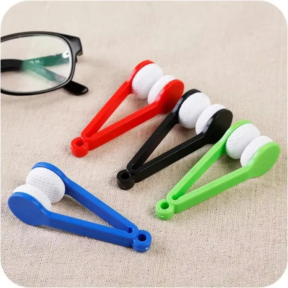 5Pcs Two-side Sun Glasses Cleaning Brush Creative Mini Size Eyelasses Microfiber Spectacles Cleaner Quick Wiping Superfine Fiber