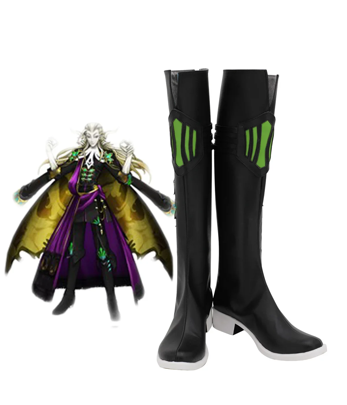 

Fate Grand Order FGO Wolfgang Amadeus Mozart Cosplay Boots Black Shoes Custom Made Any Size