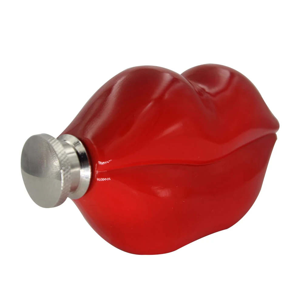 

Charming Red Lip Hip Flask Stainless Steel Alcohol Flask Durable Liquor Container Wedding Birthday Gift