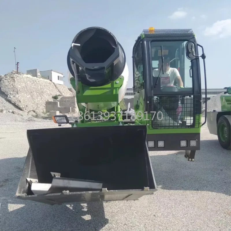 The Lowest Price Concrete Cement Mixer Self Loading Drum Mixer Truck