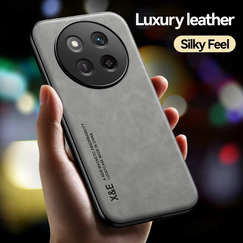 Magnetic Suede Leather Case For Honor Magic7 Lite Magic7Lite 5G Shockproof Matte Silicone Soft Case Cover