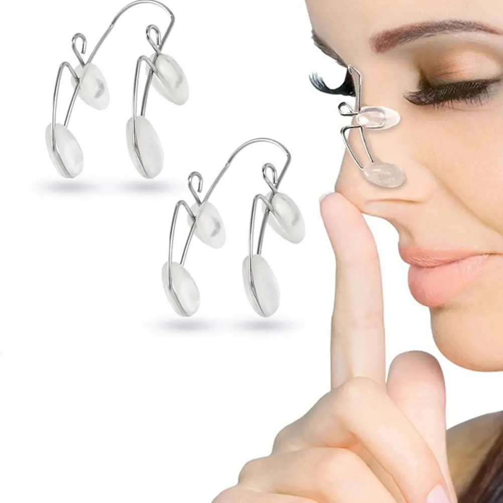 

4Pcs Nose Shaper Clip Lifter Straightener Corrector Slimming Tool External Physical Force Adjustment Nose Shaper