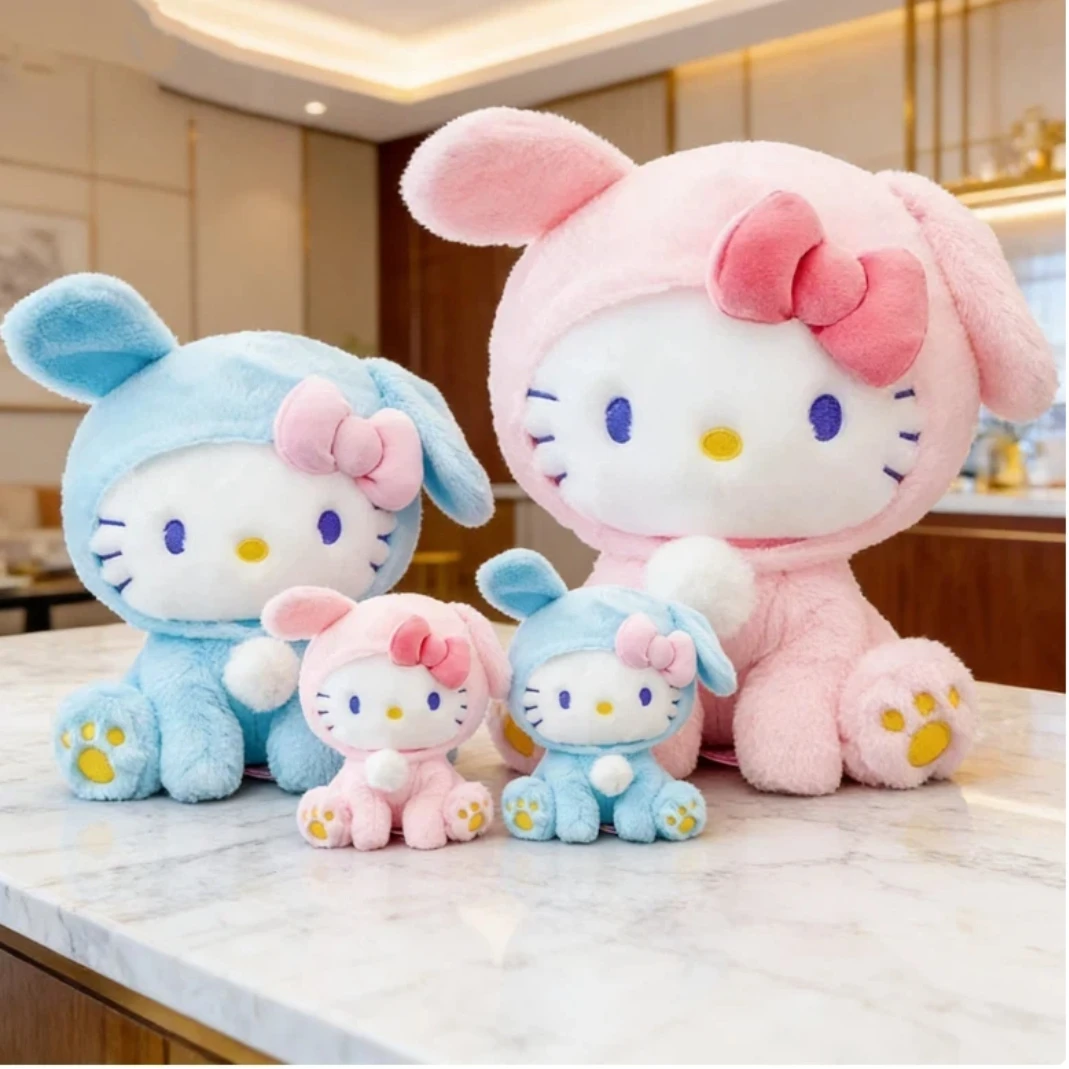 

Sanrio Hello Kitty Plush doll Toy Cartoon Doll cute room decor Sofa Pillow Anime Holiday Gift Anime Merchandise Trendy Toy gifts