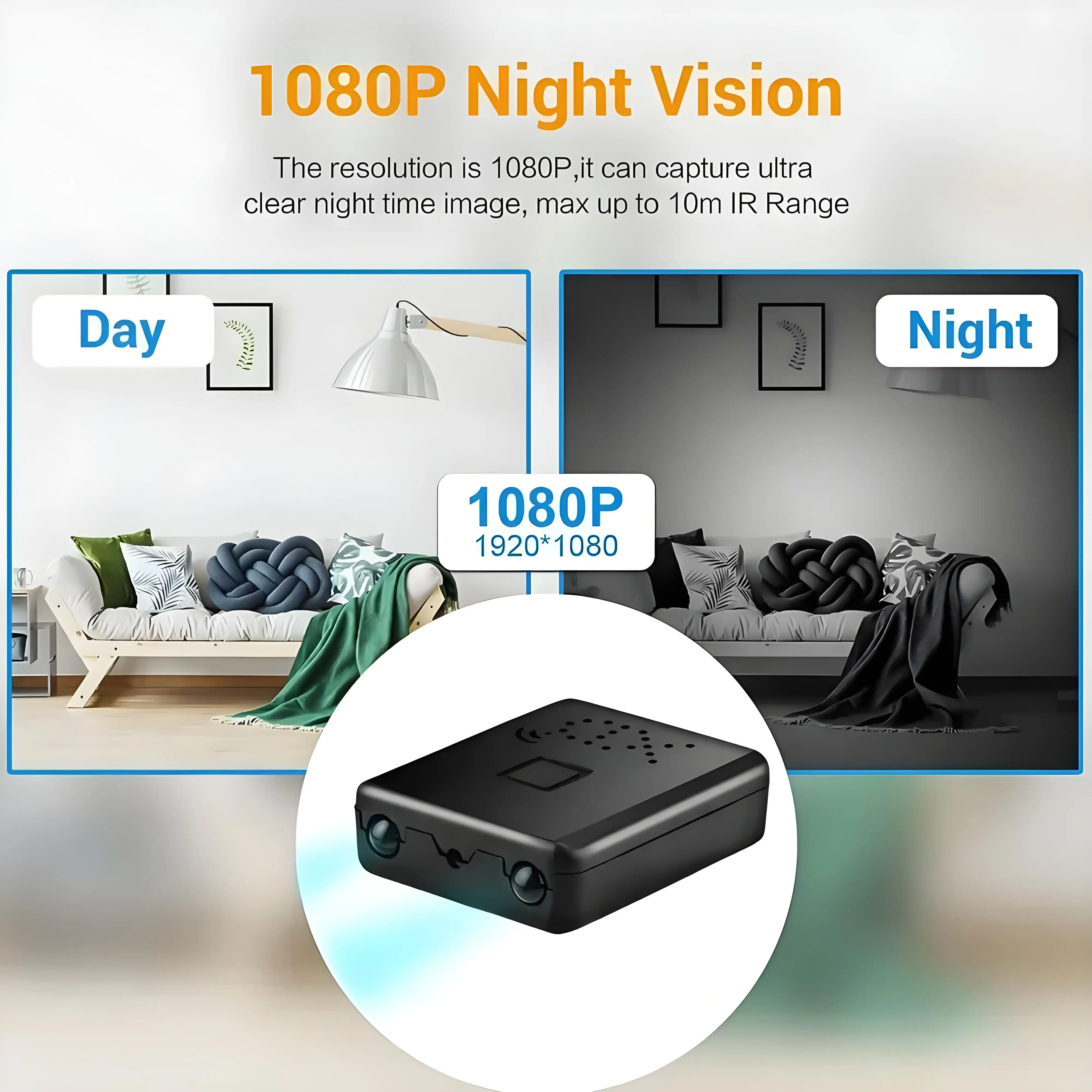 Smallest Mini WIFI Camera 1080P HD Built-in Battery IP Remote Monitoring Camcorders IR Night Vision Body Cam Invisible Espia Cam