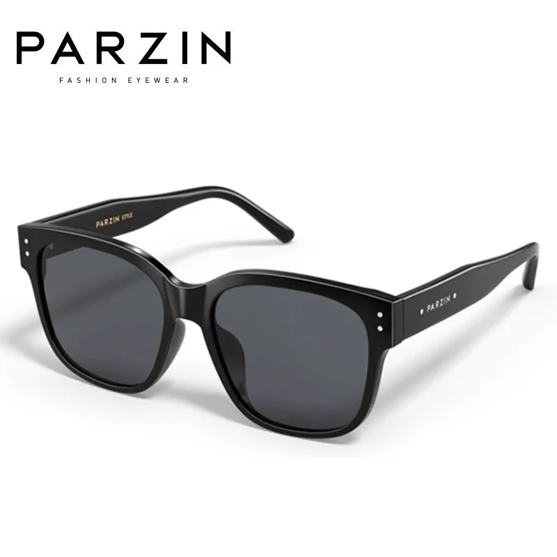 PARZIN Men Sunglasses UV Protection Rectangle Sun Glasses Woman Fashion Ladies Shades 91653A