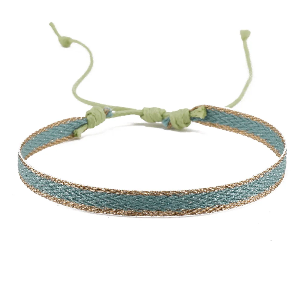 Vintage Nepal Tibetan Weaved Lucky Fabric Bracelet Women Men Colorful Ethnic Friendship Cloth Bracelet For Women Jewelry image 6