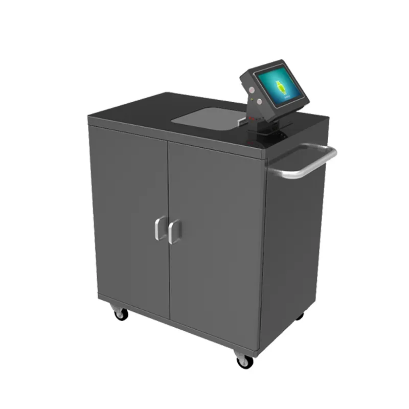 SYNCOTEK RFID Mobile Desk Reader Self Checkout Machine Cart for Clothing/Books/Merchandise