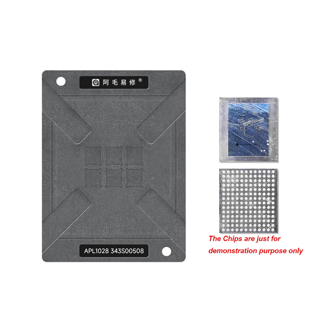 AMAOE APL1028 Power IC Reballing Stencil Template Station for Macbook Pro Air 343S00508 Tin Plant Net Motherboard Repair Tool