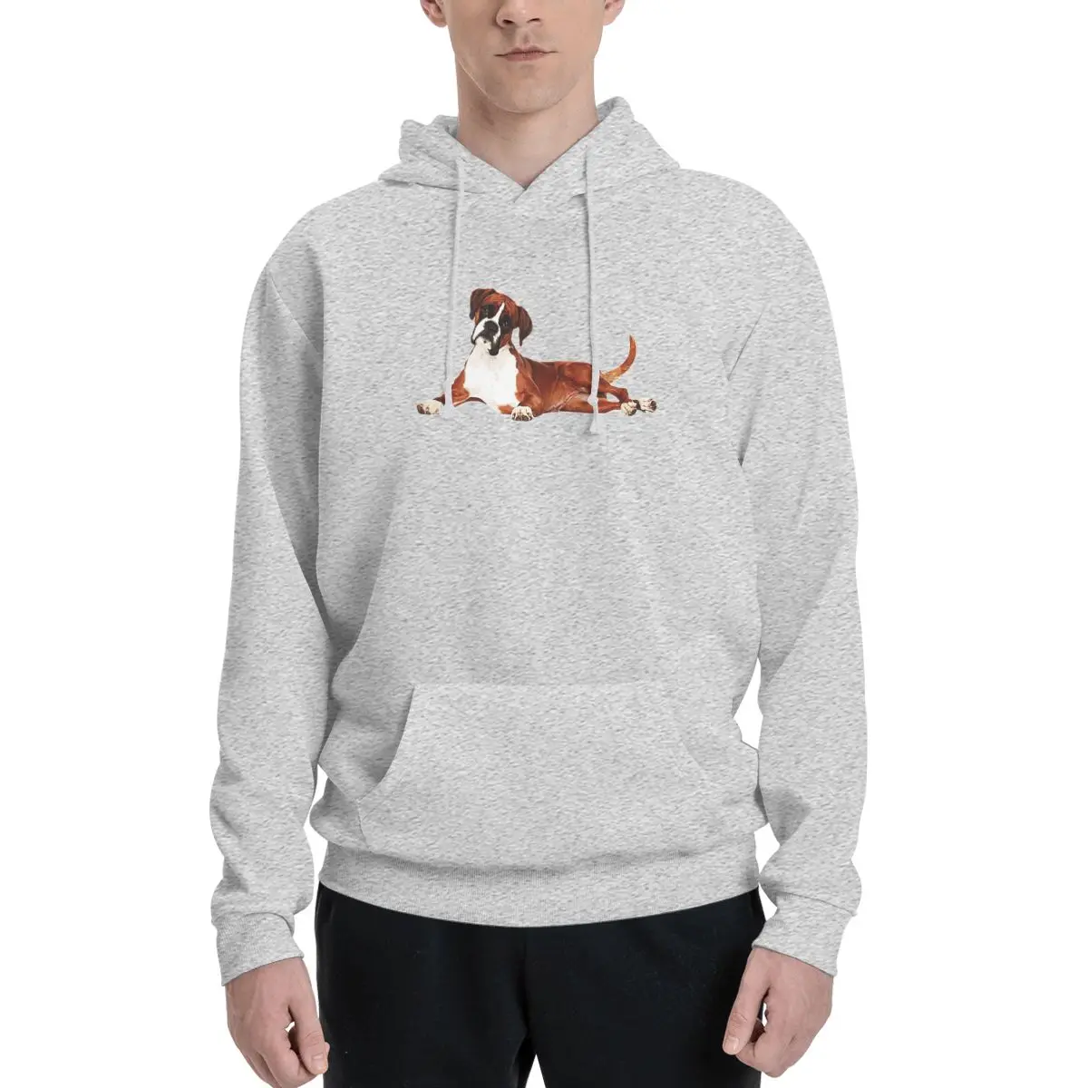 Adorable Boxer Dog Hoodies Men Women Casual Pullover Sweatshirts Fashion Long Sleeve Hooded Autumn Winter