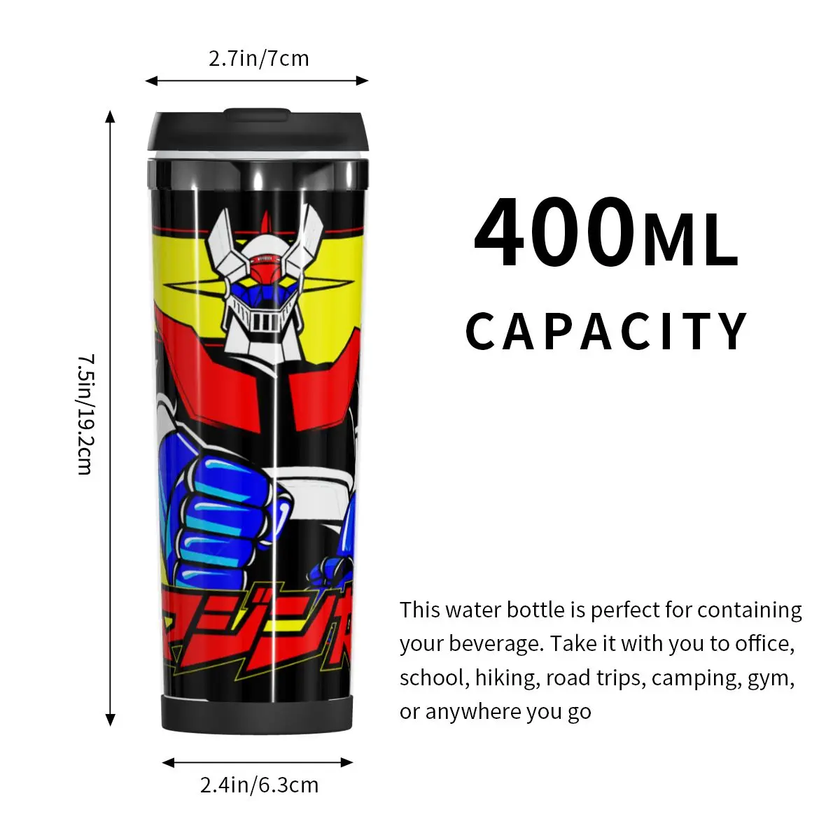 Goldoraks Grendizer Mazinger Z Double Insulated Water Cup Graphic Thermos bottle Mug Humor Graphic Heat Insulation beer mugs