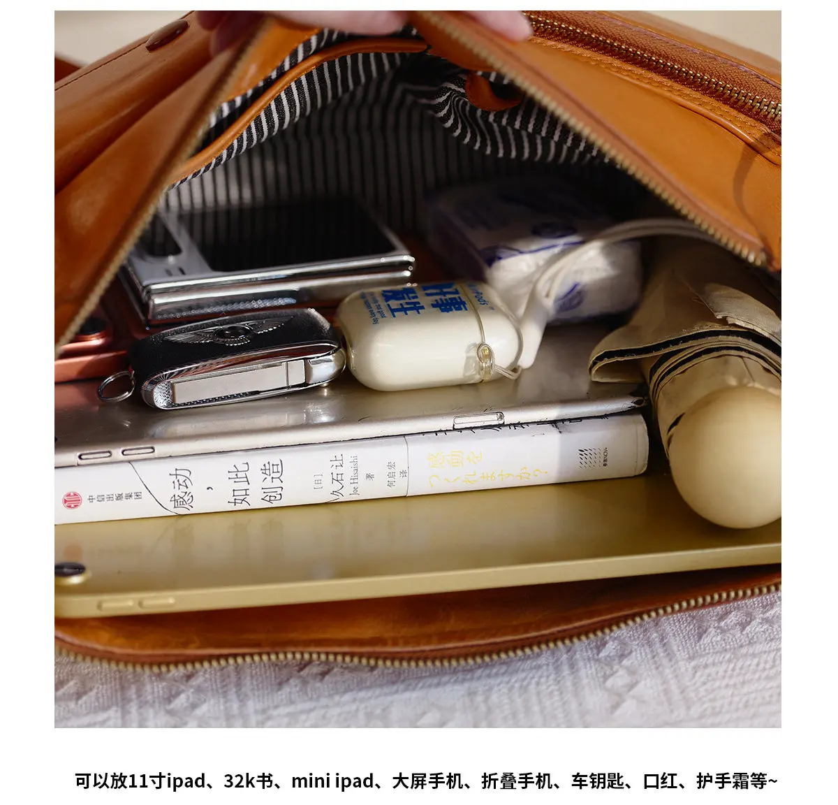 Modische Vintage-Designer-Handtasche aus echtem Leder für Damen, mit mehreren Fächern, als Schultertasche oder Umhängetasche für Wochenendeinsätze und Partys, luxuriöse Kuhledertasche. – Detail 23