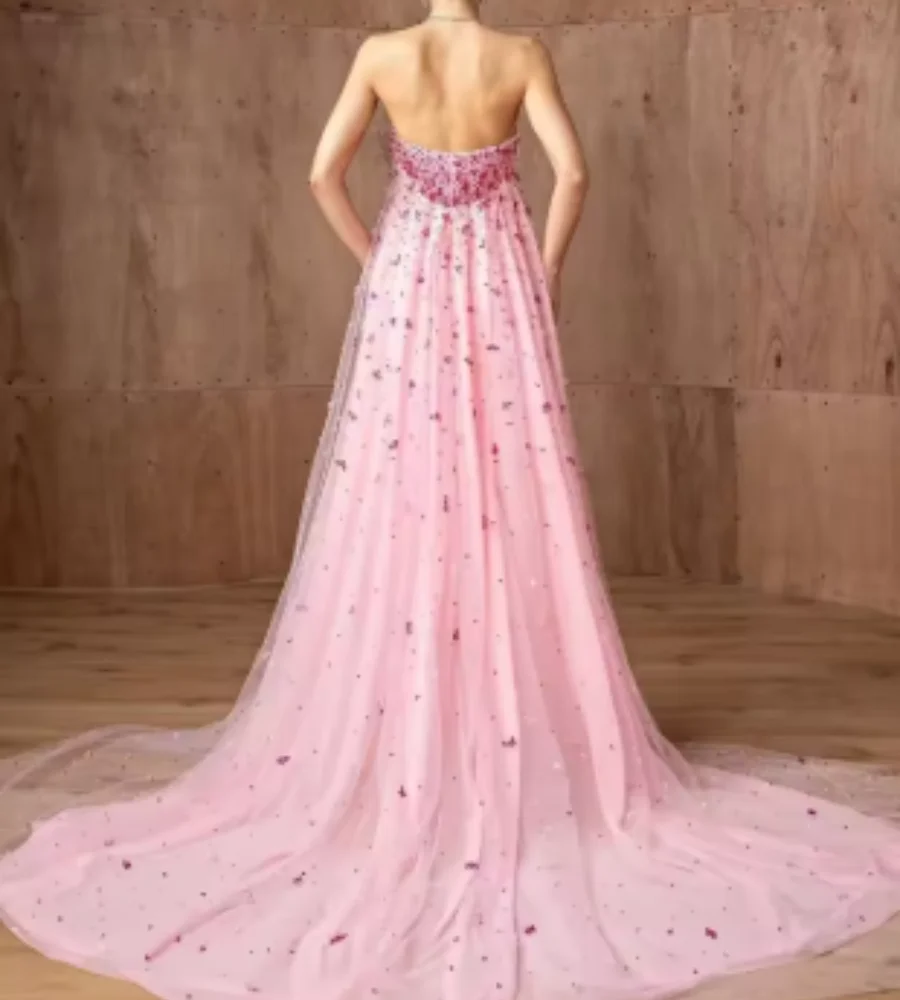 여성 고품질 클래식 절묘한 저지 플리츠 a 라인 Strapless 긴 드레스 댄스 파티 드레스 맞춤형