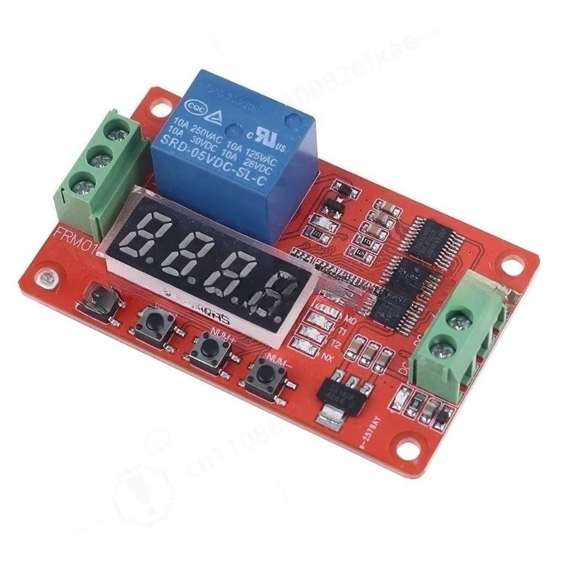 FRM01 Timer Relay Control Module with 18 Programmable Functions Self-Locking Cycle Adjustable