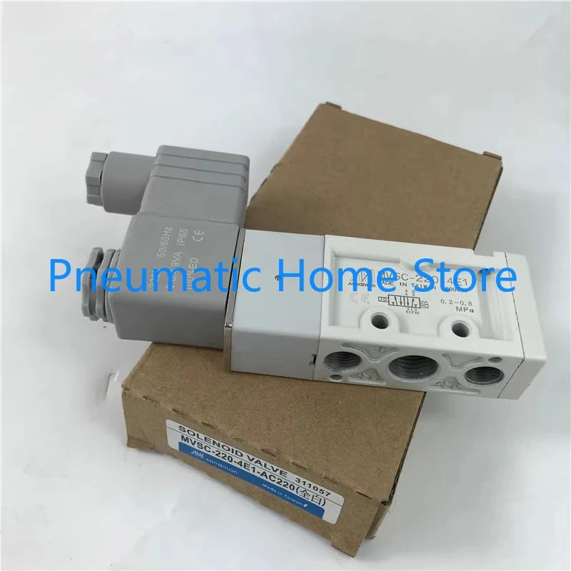 Mindman Directional Control Valve Two-Position Five-Way Solenoid Valve MVSC-220-4E1 AC220V AC110V DC24V