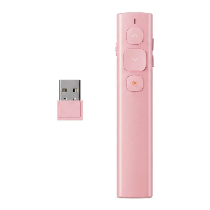 Wireless PPT Clicker Laser Pointer 2.4G+Bluetooth Presentation Remote Control Pen For Teacher Office Meeting Slide Advancer