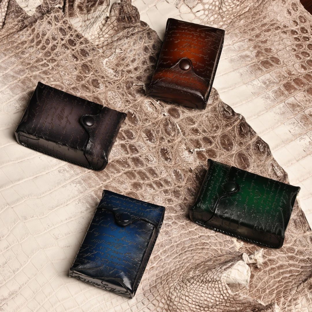 DIMY 2025 handmade cowhide cigarette box men's portable soft bag hard box storage box  Italian vegetable tanned leather cigare
