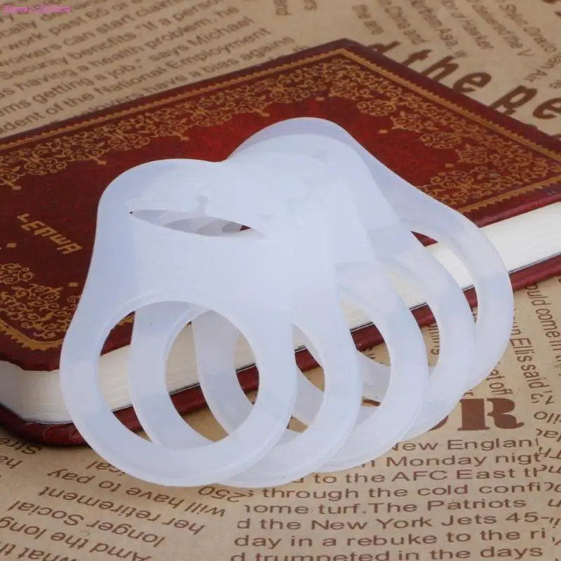 D0JC 5PCS Baby Pacificier Holder Adapter Adaptor Silicone Mam Pacificier Clips Nipple