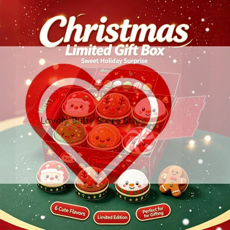 【BS】Christmas Dumpling Snowman Elk Santa Claus Squeeze Toys Stress Relief Merry Christmas New Year Gift