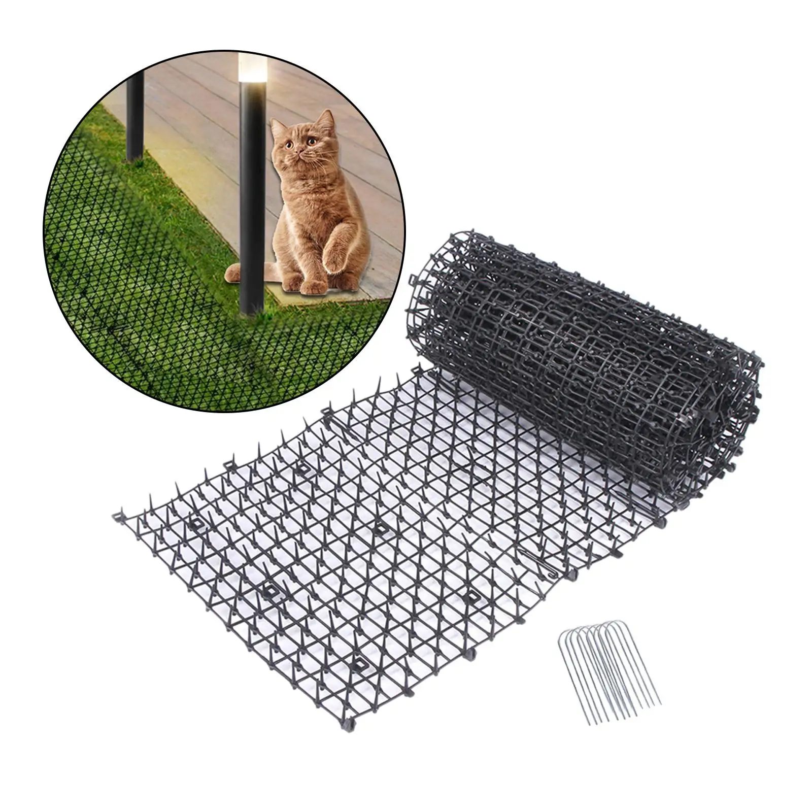 

Коврик для кошачьего кота с шипами, отпугивающий коврик для кошек, уличный коврик, репеллент для садового забора, садовая сетка