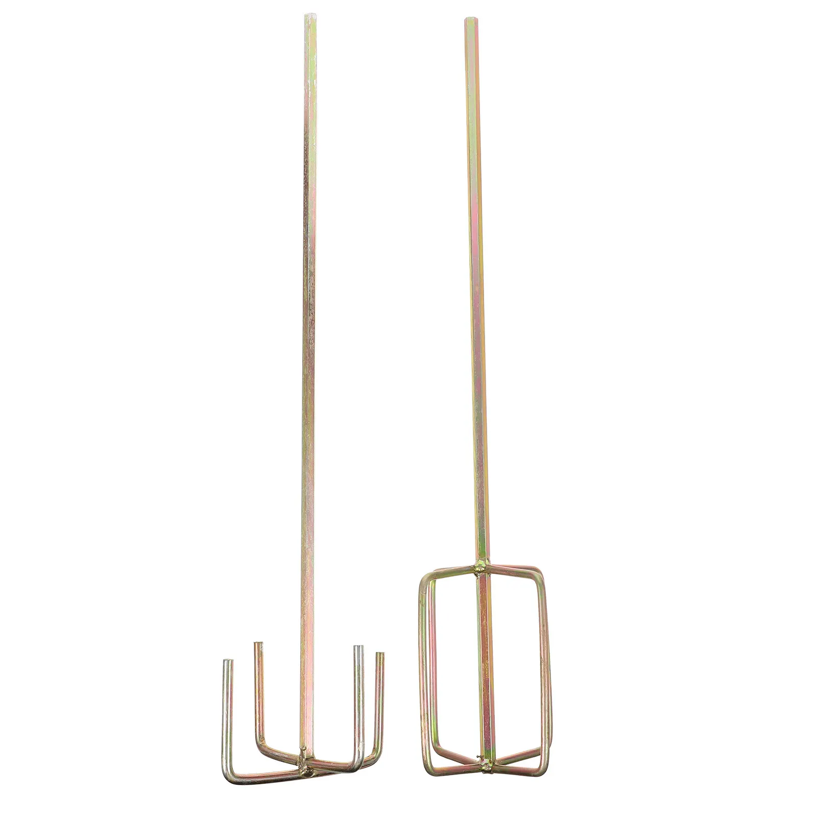 

2Pcs Premium Steel Drill Mixer Attachment for Electric Drill Paint Mud Epoxy Resin Gypsum Mixing Hexagonal Head Mud Mixer