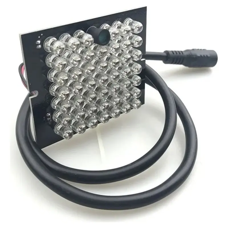 NEWA25P Invisible 940Nm 48 LED Array IR Illuminator Lamp Board Light For DC Cable For CCTV Security Camera 12V IR Sensor Range