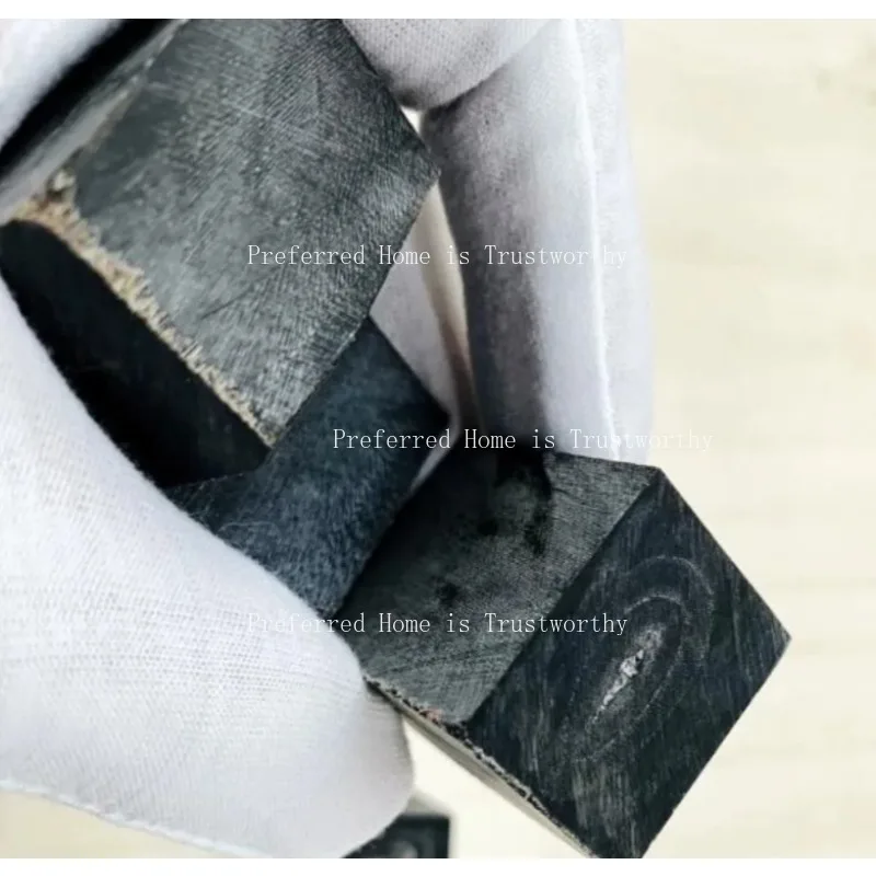 Suitable for 5 PCS Black Buffalo Horn Knife Bolster, Solid Seal Guard, Japanese Style Kitchen Knife DIY Making Material
