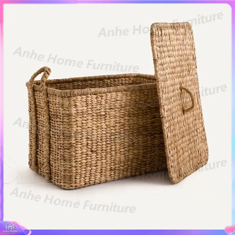 Large Multifunctional Water Lily Pet Bed Handmade Wicker Storage Basket Eco Friendly Dog Cat House Wholesale Vietnam Made