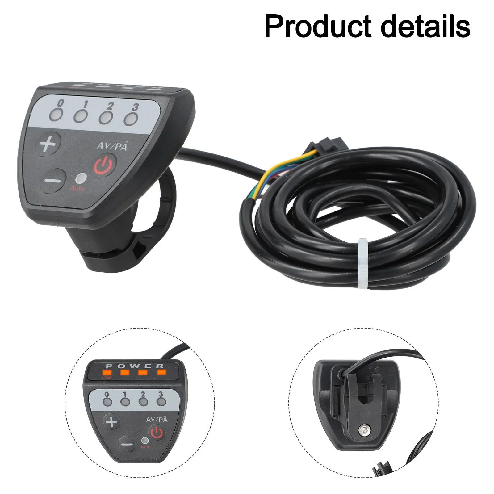 

Scooter Operation LED Display Meter Battery Status Indicator Battery Status Display Meter Bike 5 Pins Connector